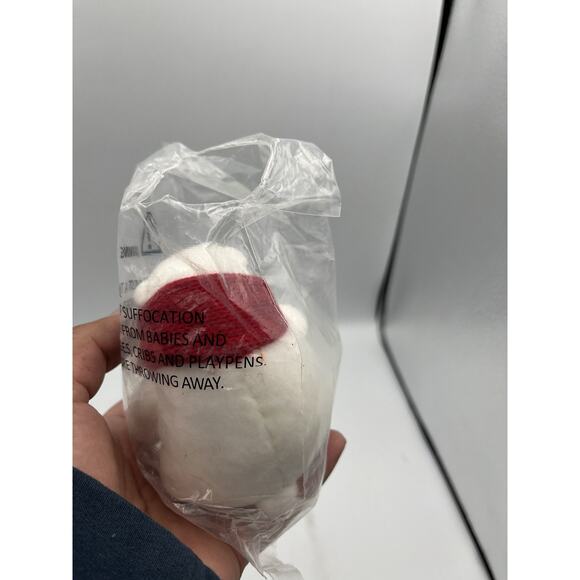 Coca Cola 4" Miniature Polar Bear Plush Stuffed Animal Red Knit Scarf NIP - Picture 4 of 4